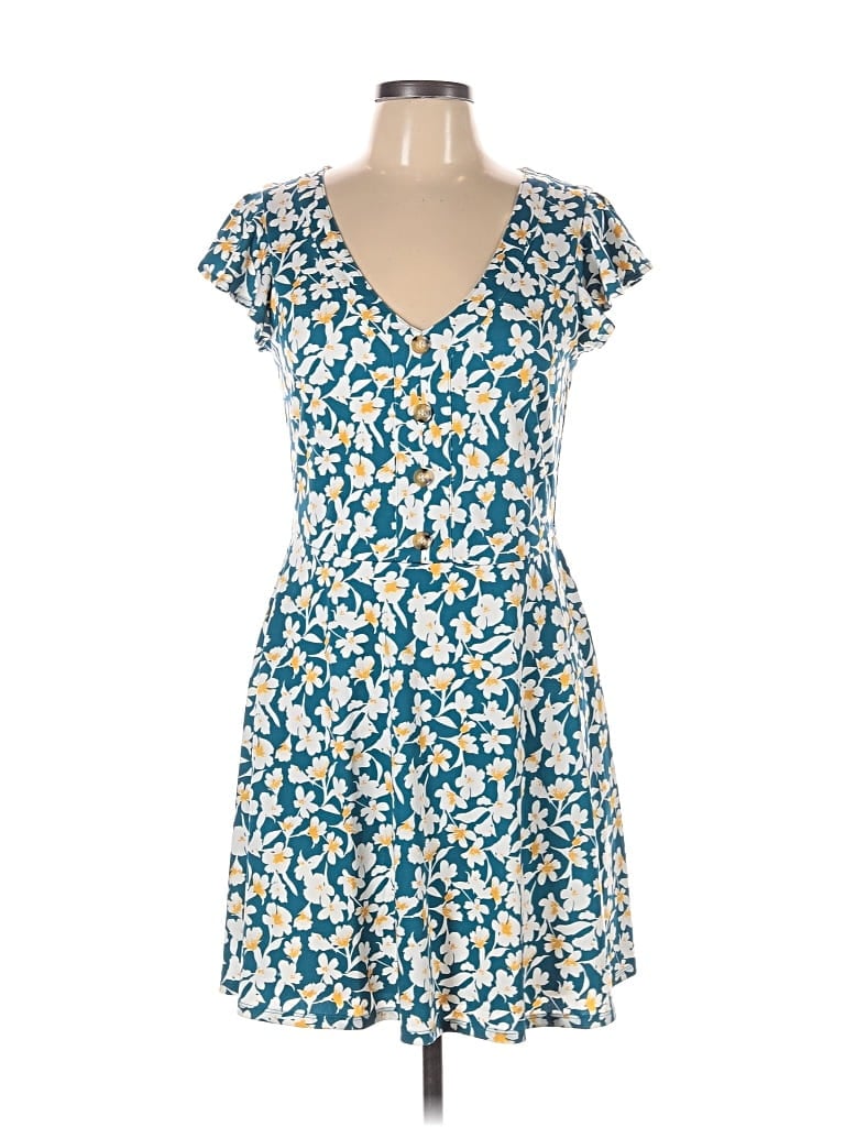 Pre-owned Fortune + Ivy Casual Dress In Blue