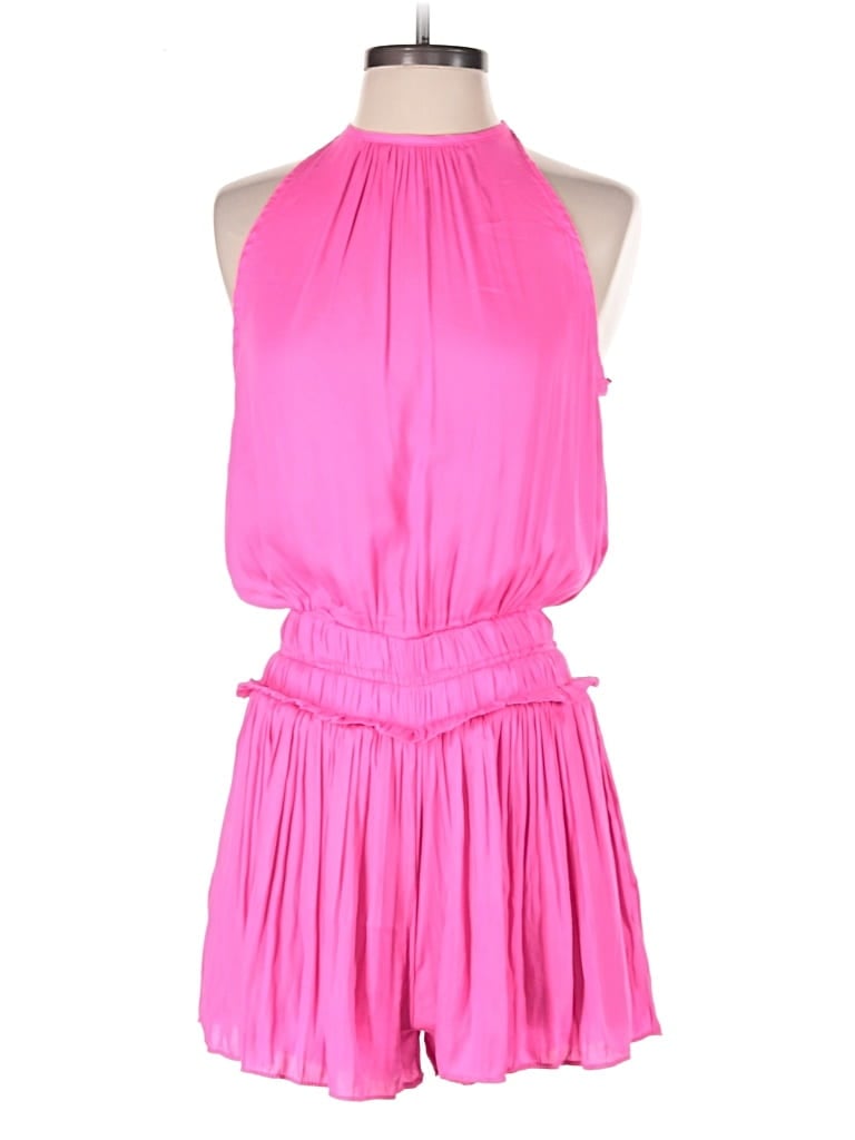 Pre-owned The Impeccable Pig Romper In Pink