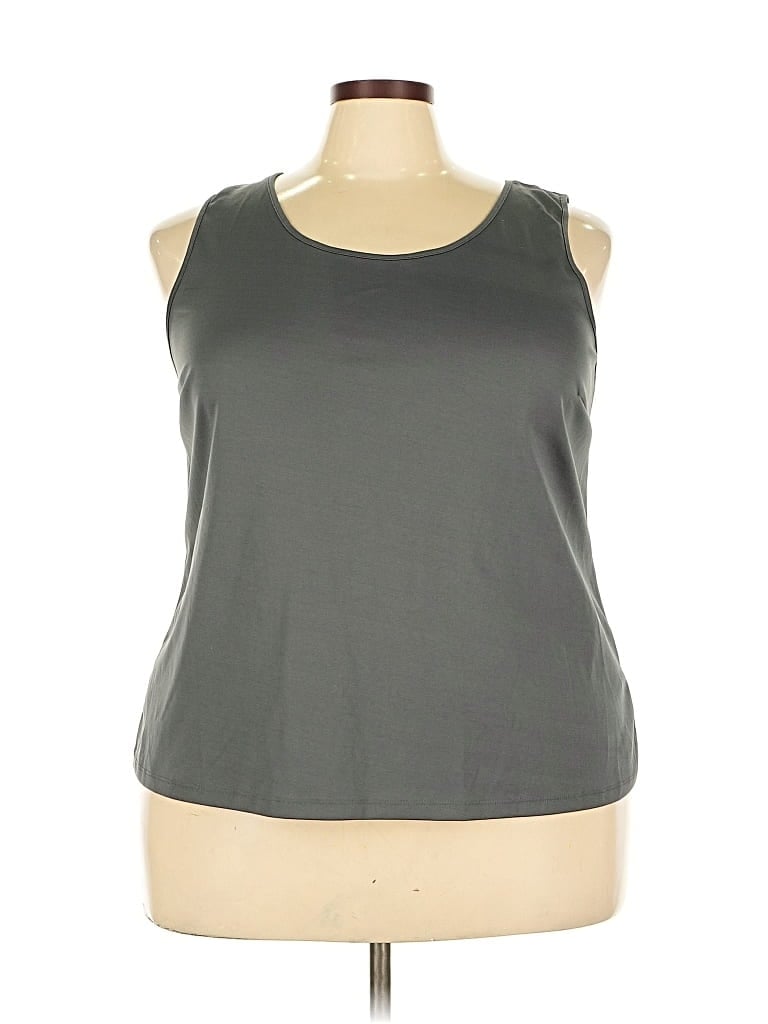 Pre-owned Unbranded Sleeveless T-shirt In Gray