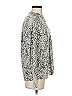 Calvin Klein Animal Print Silver Long Sleeve Blouse Size XS - photo 4