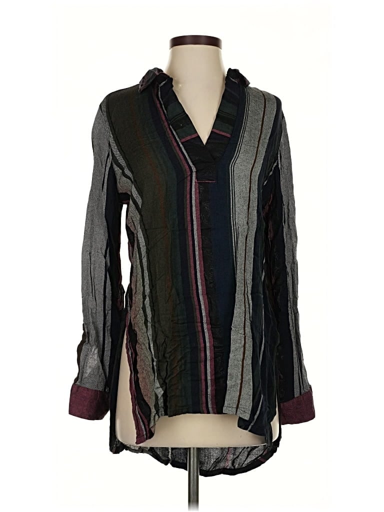 Click to view more detailed imagery on our partner's website Pre-owned Daytrip Long Sleeve Blouse In Gray