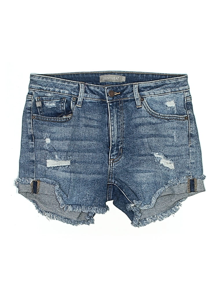 JUST USA Pre-owned Denim Shorts In Blue