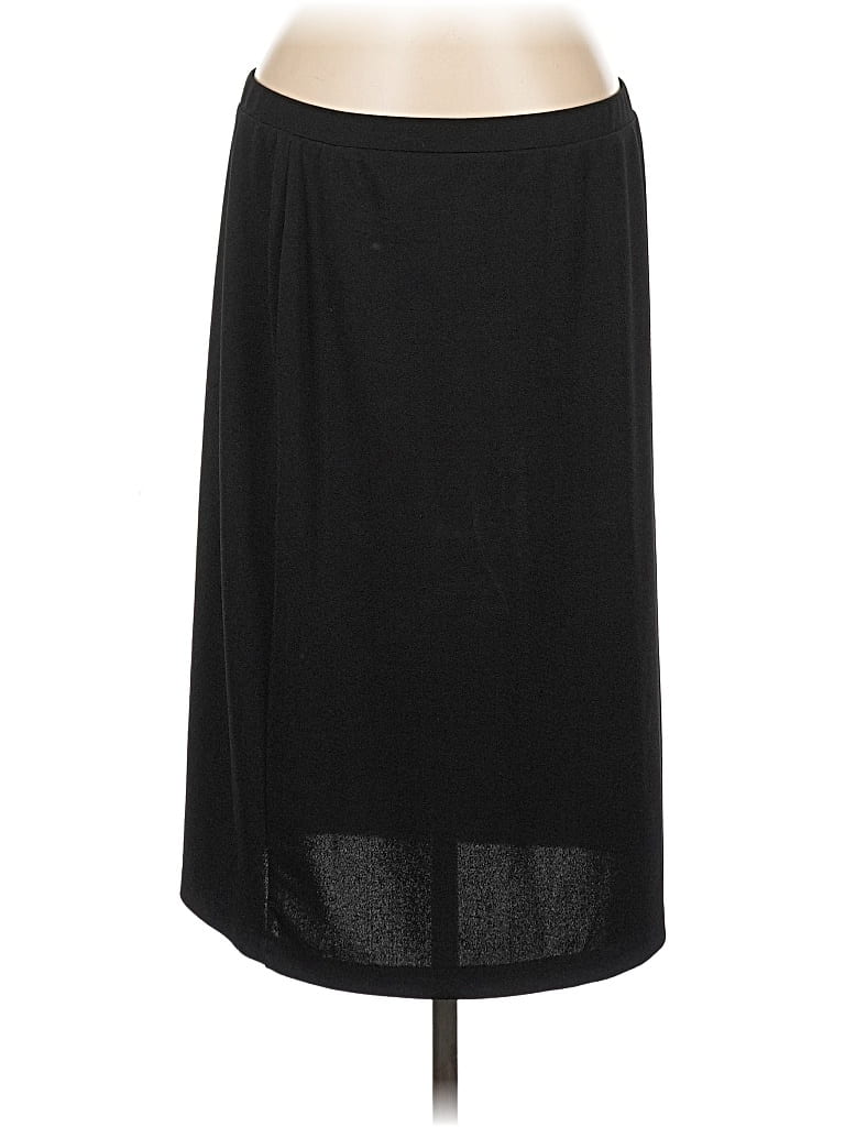 Pre-owned Susan Graver Formal Skirt In Black