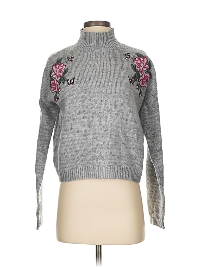Pre-owned Cloud Chaser Turtleneck Sweater In Gray