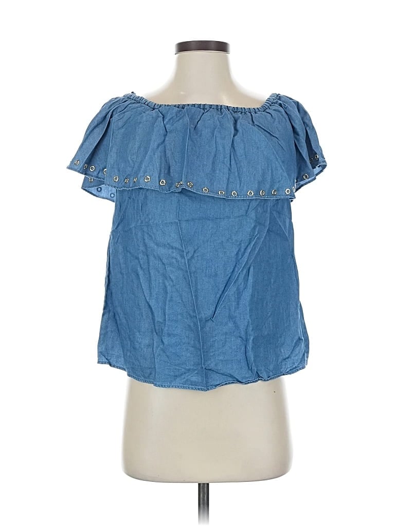 MICHAEL MICHAEL KORS Pre-owned Short Sleeve Blouse In Blue