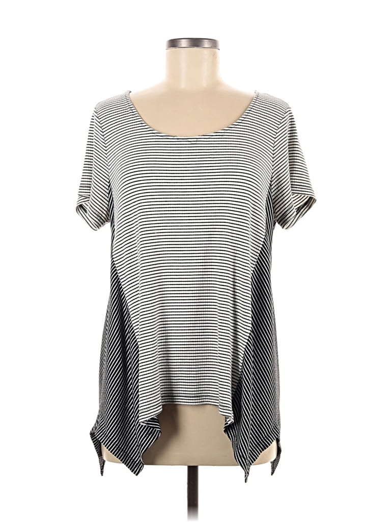 Pre-owned Pleione Short Sleeve T-shirt In Gray
