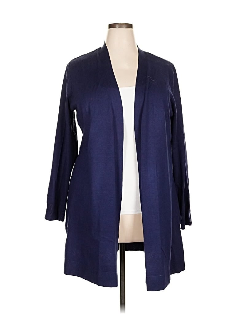 Pre-owned Karen Scott Kimono In Blue