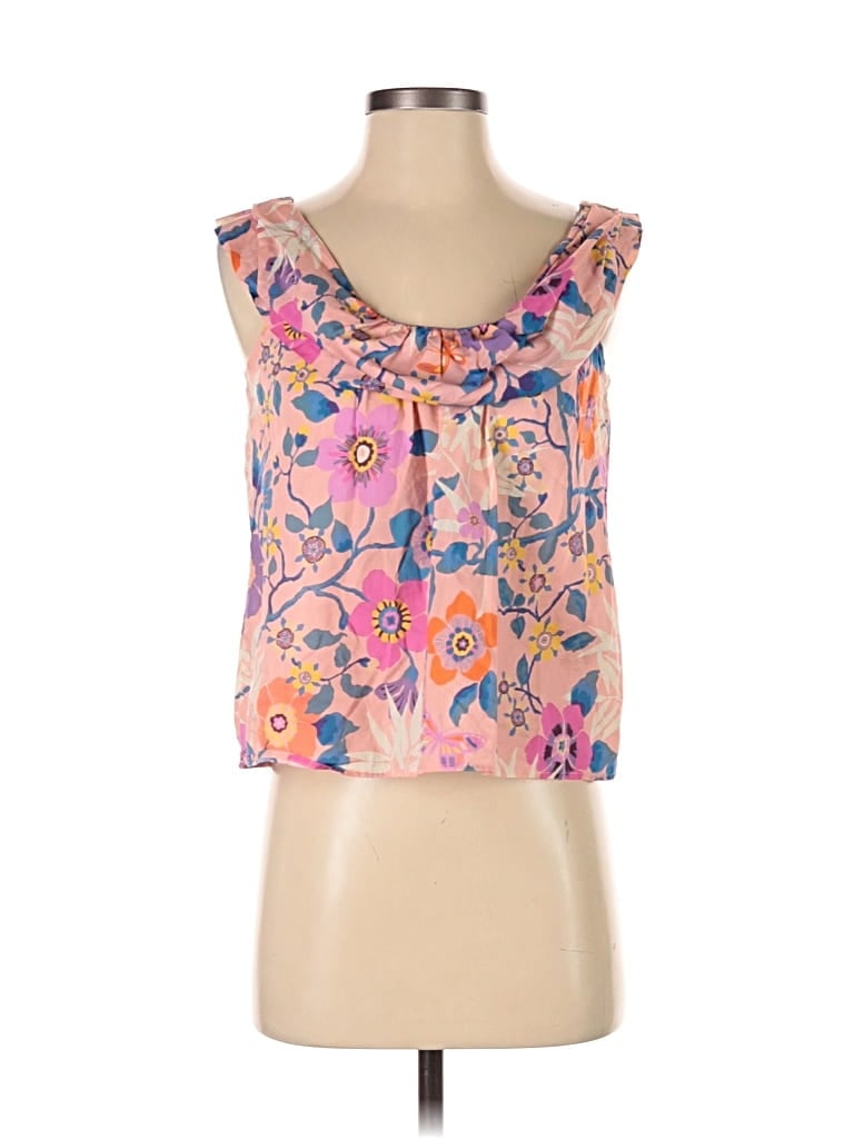 Pre-owned Liberty Art Fabrics For J.crew Sleeveless Blouse In Pink