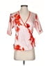 Ted Baker London 100% Polyester Pink Short Sleeve Blouse Size 2 (0) - photo 1