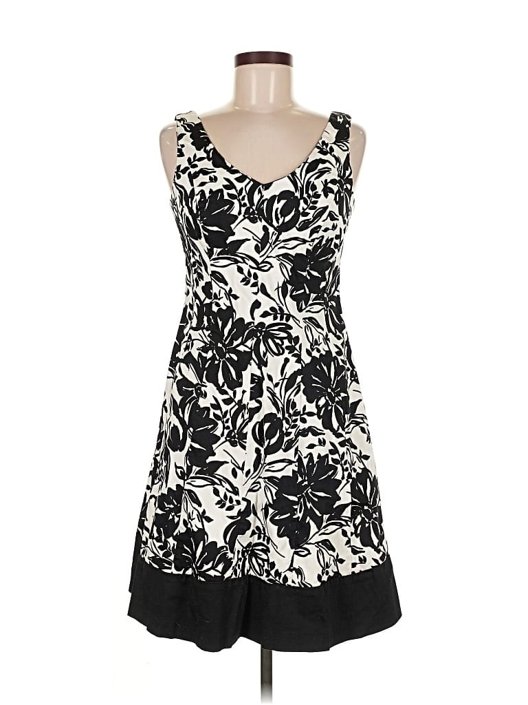 Pre-owned Chaps Casual Dress In Black