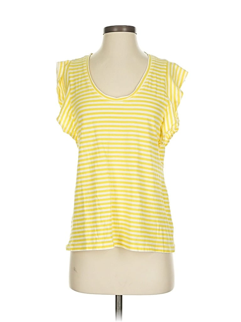CABI Pre-owned Sleeveless T-shirt In Yellow