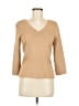 City Silk Tan Pullover Sweater Size M - photo 1