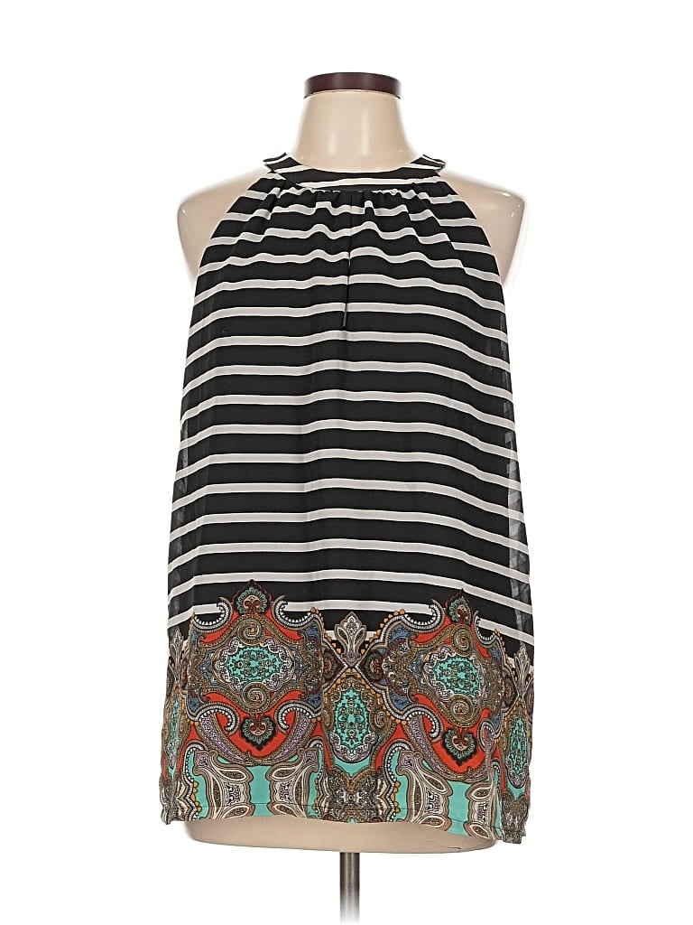 Pre-owned Banana Republic Factory Store Sleeveless Blouse In Black