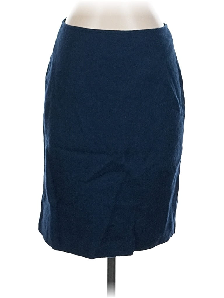 Pre-owned Calvin Klein Wool Skirt In Blue