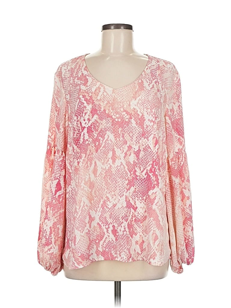 CABI Pre-owned Long Sleeve Blouse In Pink