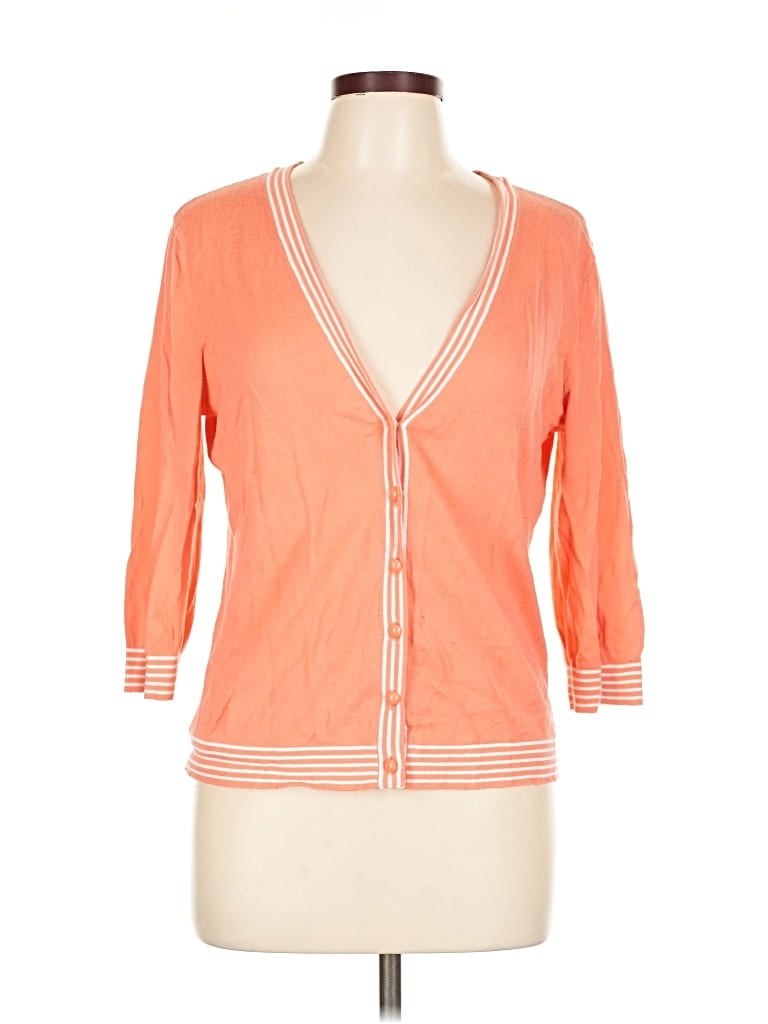 Pre-owned Banana Republic Factory Store Cardigan Sweater In Orange