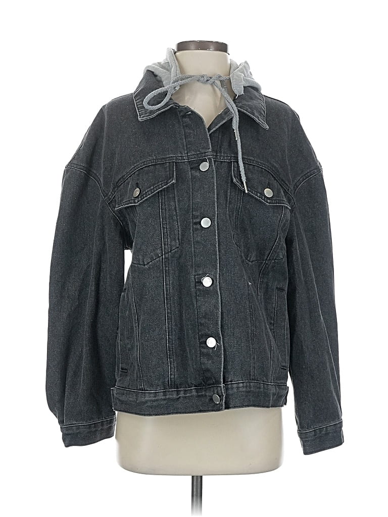 Pre-owned Unbranded Denim Jacket In Gray