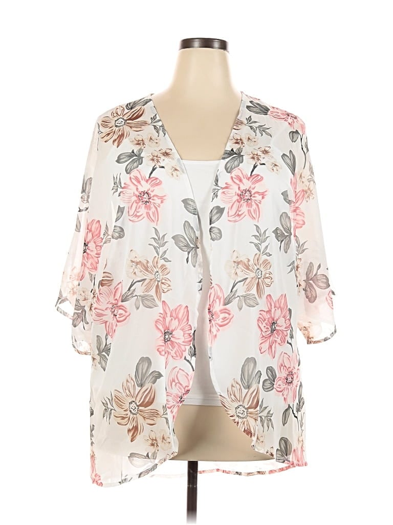 Pre-owned Unbranded Kimono In White