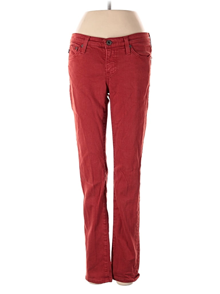 Pre-owned Adriano Goldschmied Casual Pants In Red