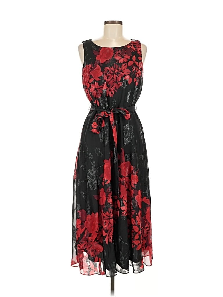 Pre-owned Perceptions Cocktail Dress In Black