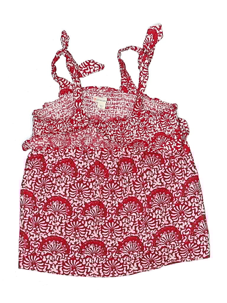 Pre-owned Crewcuts Kids' Sleeveless Blouse In Red