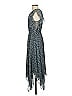 1.State 100% Polyester Paisley Blue Casual Dress Size S - photo 5