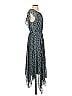 1.State 100% Polyester Paisley Blue Casual Dress Size S - photo 4