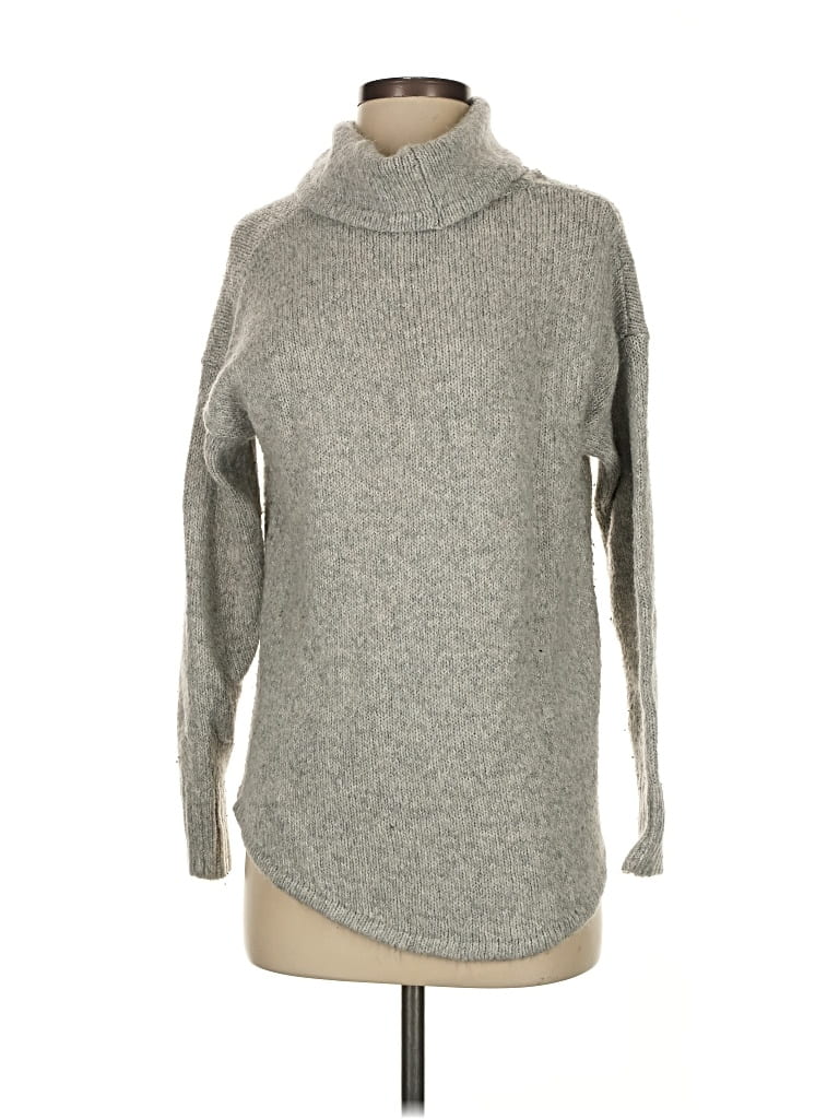 Pre-owned Eddie Bauer Turtleneck Sweater In Gray