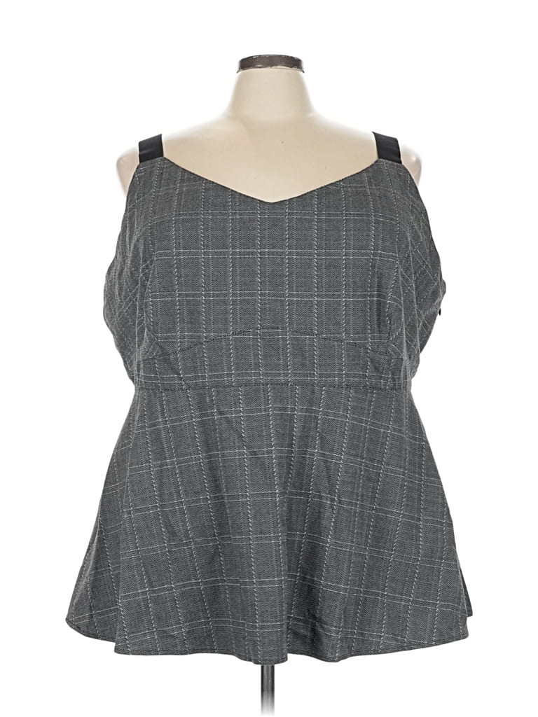 Pre-owned Torrid Sleeveless Blouse In Gray