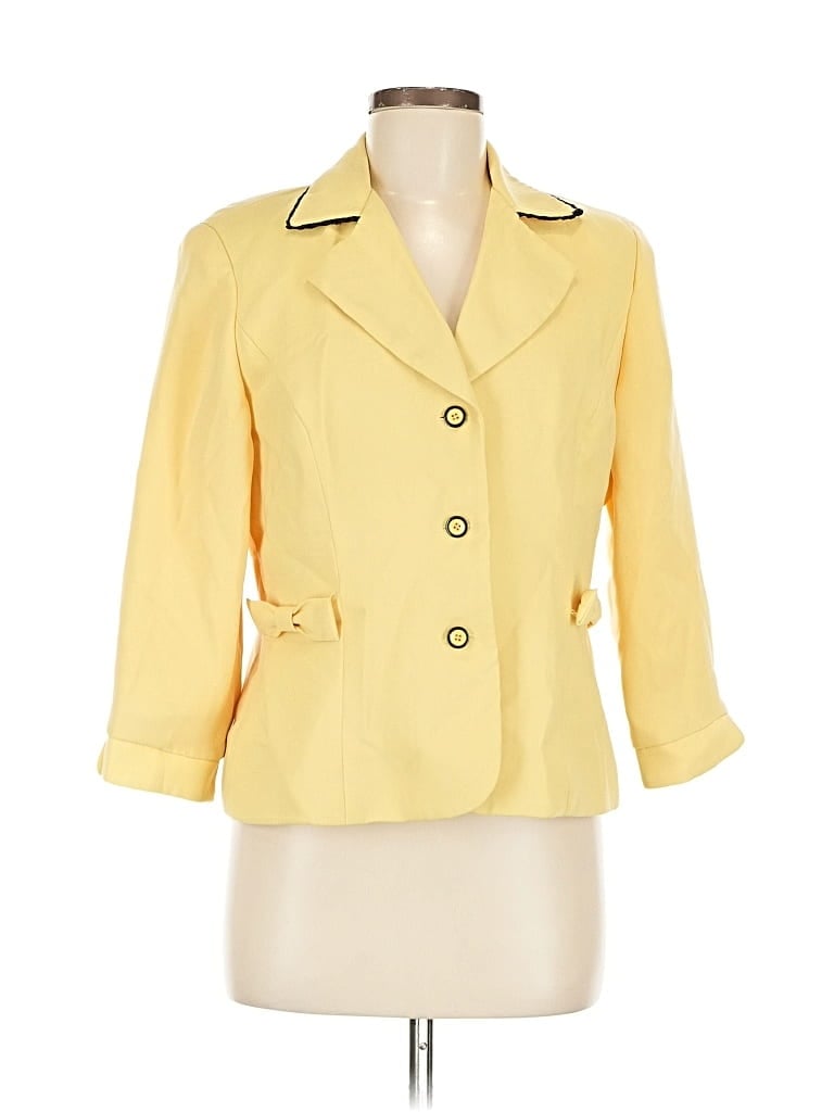 Pre-owned Studio 1 Blazer Jacket In Yellow