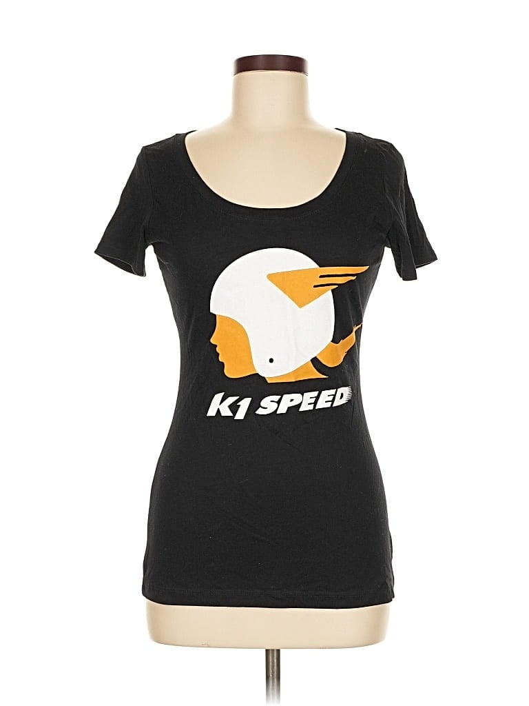 Pre-owned Assorted Brands Short Sleeve T-shirt In Black