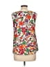Tabitha Webb Orange Ivory Sleeveless Blouse Size L - photo 2