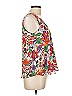 Tabitha Webb Orange Ivory Sleeveless Blouse Size L - photo 4