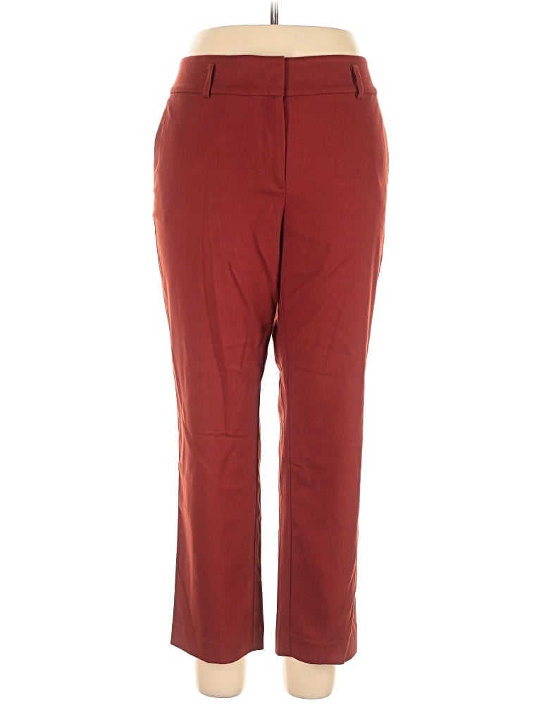 Pre-owned Ann Taylor Loft Outlet Dress Pants In Red