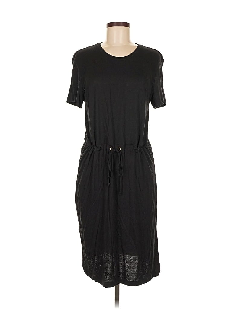 Pre-owned H&m Casual Dress In Black