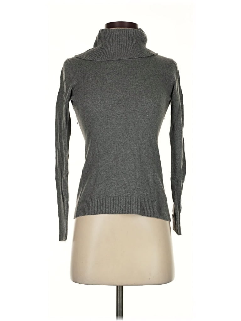 Pre-owned Ann Taylor Loft Turtleneck Sweater In Gray