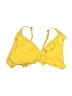 Becca Solid Yellow Swimsuit Top Size 30D - photo 1