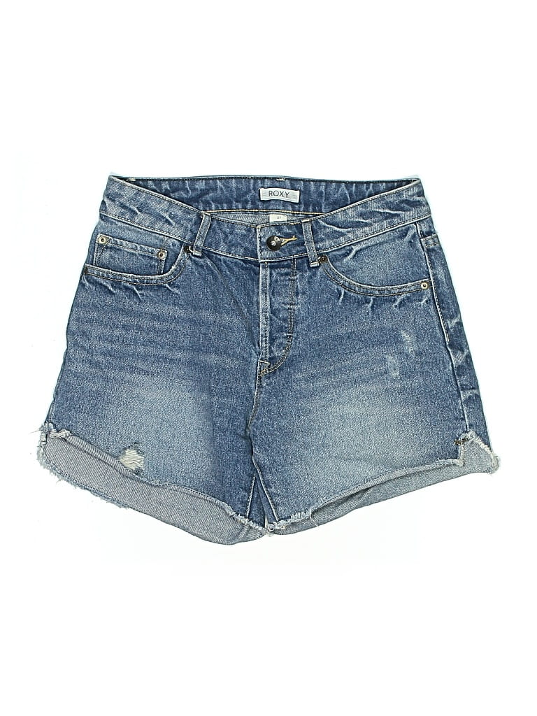 ROXY Pre-owned Denim Shorts In Blue