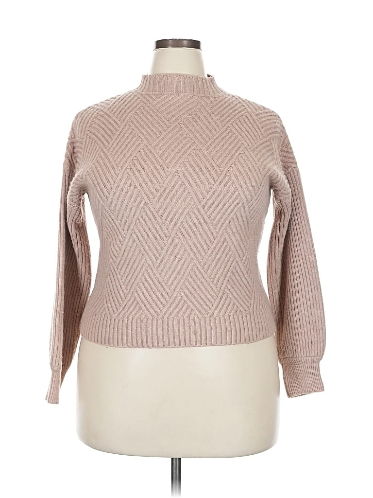 CHICWISH Pre-owned Turtleneck Sweater In Brown