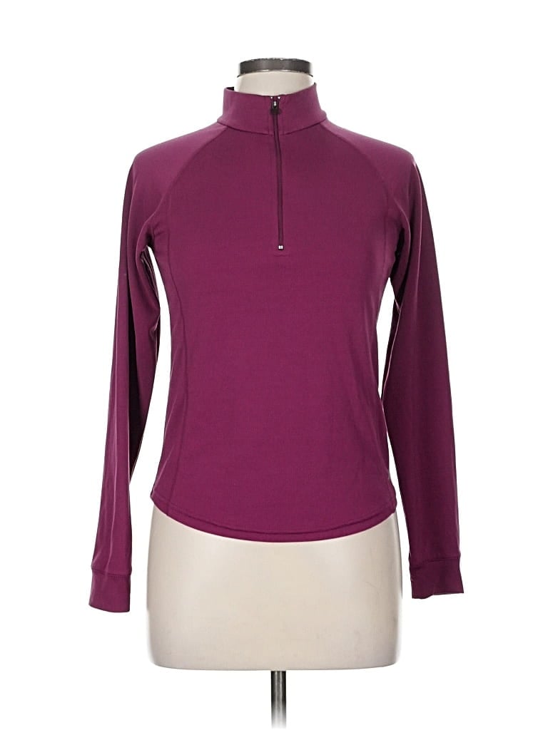 Pre-owned Moving Comfort Pullover Sweater In Burgundy