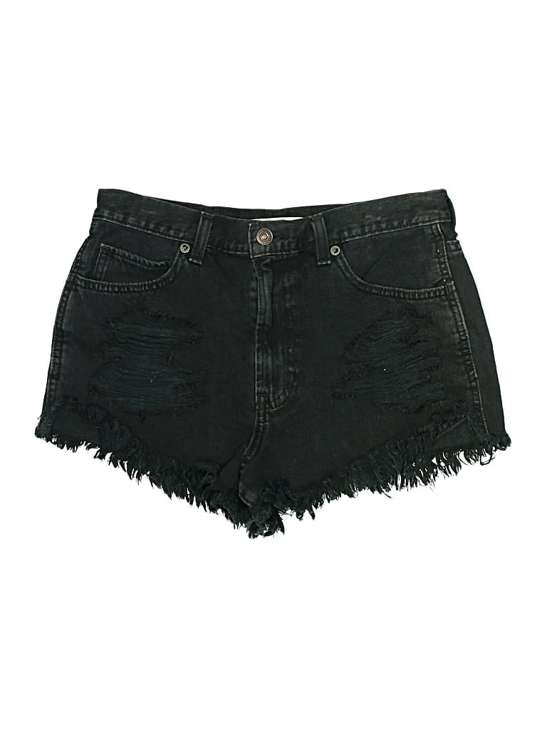 Pre-owned Abercrombie & Fitch Denim Shorts In Black