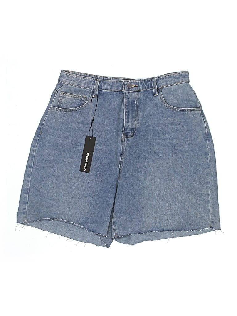 Pre-owned Fashion Nova Denim Shorts In Blue