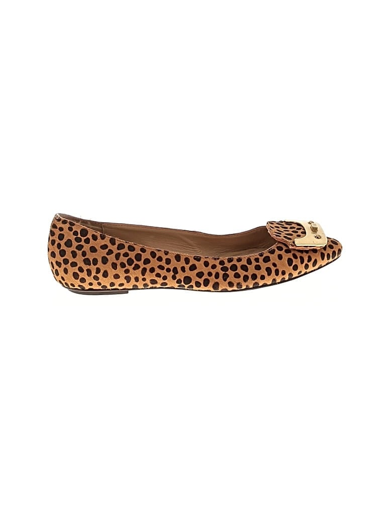 Pre-owned Diane Von Furstenberg Flats In Brown