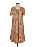 Unbranded 100% Polyester Paisley Orange Casual Dress Size S - photo 1
