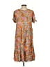 Unbranded 100% Polyester Paisley Orange Casual Dress Size S - photo 2