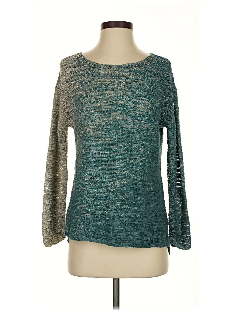 Pre-owned Nic + Zoe Pullover Sweater In Blue