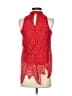 Blue Rain 100% Nylon Red Sleeveless Blouse Size XS - photo 2