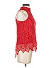 Blue Rain 100% Nylon Red Sleeveless Blouse Size XS - photo 4