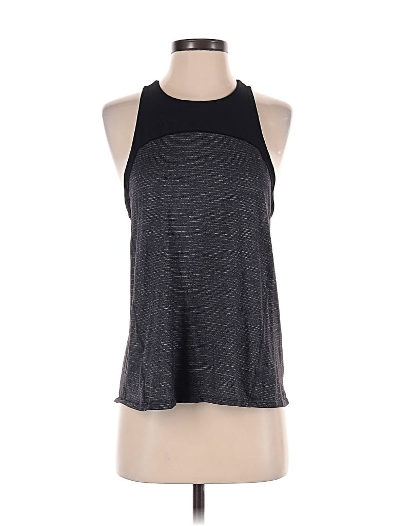 Pre-owned Lululemon Athletica Tank Top Gray Halter Neckline Tops