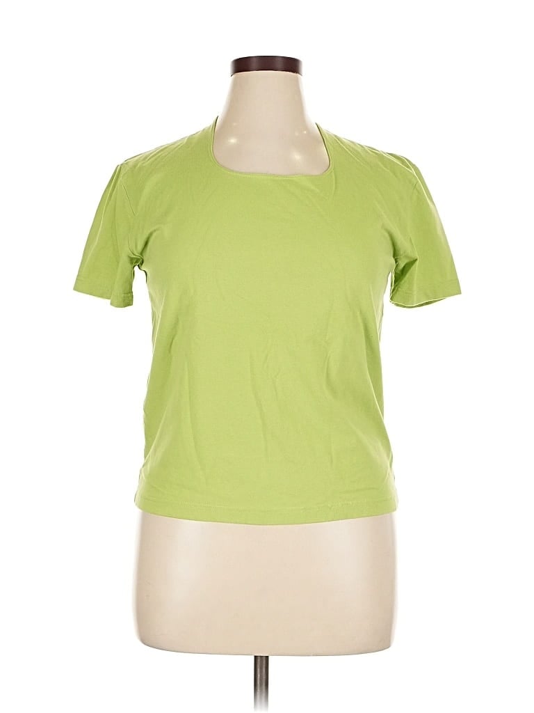Pre-owned Dressbarn Short Sleeve T-shirt In Green